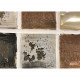 Quadro contemporaneo astratto dipinto a mano su tela in cotone "Mosaic" 150x50