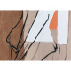 Quadro contemporaneo figurativo dipinto a mano su tela "Elegant Shape 2" 50x100