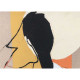 Quadro contemporaneo figurativo dipinto a mano su tela "Elegant Shape 2" 50x100