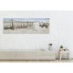 Quadro dipinto a mano su tela "Isla Blanca" 150x50