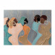 Quadro figurativo contemporaneo dipinto a mano su tela "Batik" 120x90