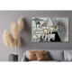 Quadro figurativo contemporaneo con cornice dipinto a mano "Sunrise" 120x80