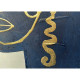 Quadro figurativo contemporaneo con cornice dipinto a mano "Whisper" 80x80