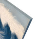 Quadro marino dipinto a mano con acrilici su tela Montale 140x70