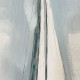 Quadro marino dipinto a mano con acrilici su tela Ulisse 30x100