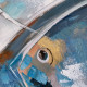 Quadro moderno a tema marino dipinto a mano su tela "Opah" 80x80