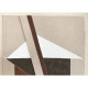 Quadro moderno astratto dipinto a mano su tela "Brown Shapes" 60X80