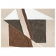 Quadro moderno astratto dipinto a mano su tela "Brown Shapes" 60X80