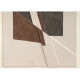 Quadro moderno astratto dipinto a mano su tela "Brown Shapes" 60X80