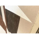 Quadro moderno astratto dipinto a mano su tela "Brown Shapes" 60X80
