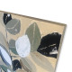 Quadro moderno astratto dipinto a mano su tela "Foliage 1" 90x90