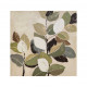 Quadro moderno astratto dipinto a mano su tela "Foliage 1" 90x90