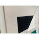 Quadro moderno astratto dipinto a mano su tela "Green shapes" 60X80
