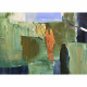 Quadro moderno astratto dipinto a mano su tela "Pittura Astratta" 120x80