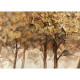 Quadro moderno con paesaggio dipinto a mano su tela "Golden River" 140X70