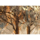 Quadro moderno con paesaggio dipinto a mano su tela "Golden River" 140X70