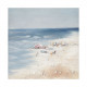 Quadro moderno dipinto a mano ritratto paesaggistico marino "Free Beach" 80x80