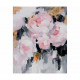 Quadro moderno dipinto a mano su tela a tema natura "Pink roses" 80x100