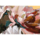 Quadro moderno floreale dipinto a mano su tela "Elegant roses 2" 80X100