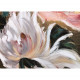 Quadro moderno floreale dipinto a mano su tela "Elegant roses 2" 80X100