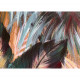 Quadro moderno floreale dipinto a mano su tela Set 3 pz "Clorofilla" 40x120