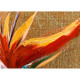 Quadro moderno floreale dipinto a mano su tela Set 3 pz "Sterlizie" 40x120