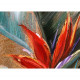 Quadro moderno floreale dipinto a mano su tela Set 3 pz "Sterlizie" 40x120