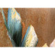 Quadro moderno floreale dipinto a mano su tela Set 3 pz "Sterlizie" 40x120