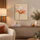 Quadro moderno floreale dipinto a mano su tela "Silk Flower 2" 40x50