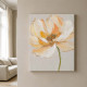 Quadro moderno floreale dipinto a mano su tela "Silk Flower 4" 40x50