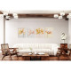 Quadro moderno floreale dipinto a mano su tela "Silk Flower 4" 40x50