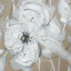 Quadro naturalistico dipinto a mano con acrilici su tela Gardenia 100x100