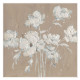 Quadro naturalistico dipinto a mano con acrilici su tela Gardenia 100x100