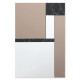 Specchio da parete dal design moderno effetto marmo nero "Marquinia 2"
