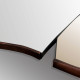 Specchio da parete moderno con cornice dall’effetto rame "Aris"