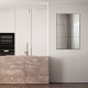 Specchio da parete moderno con cornice in metallo "Estia"