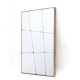 Specchio da parete moderno con cornice in metallo "Estia"