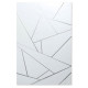 Specchio da parete rettangolare design moderno effetto geometrico "Sirio"