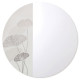 Specchio da parete rotondo dal design moderno "Ginkgo"