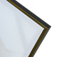 Stampa set 3 pezzi su tela con motivo astratto con cornice Golden Flow 40x120
