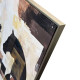 Stampa su tela con motivo astratto con cornice Scacchi 80x80