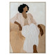 Stampa su tela con motivo figurativo con cornice Adele 70x100