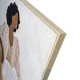 Stampa su tela con motivo figurativo con cornice Adele 70x100