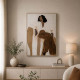 Stampa su tela con motivo figurativo con cornice Olivia 70x100