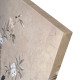 Stampa verticale set 3 pezzi su tela motivo floreale con cornice Haru 40x120