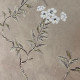 Stampa verticale set 3 pezzi su tela motivo floreale con cornice Haru 40x120