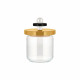 Barattolo grande in vetro con coperchio in legno