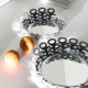 Cestino grande in acciaio lucido dal design moderno