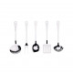 Servizio di mestoli Set 5pz in acciaio lucido