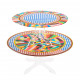 Alzata per dolci grande dal design moderno in plexiglass decoro Rainbow